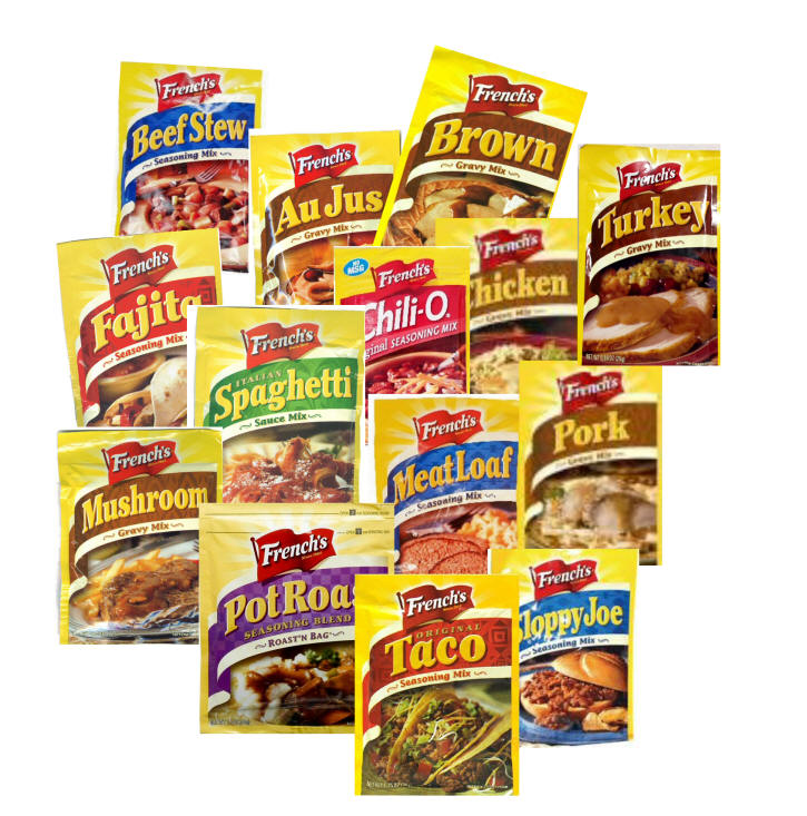 French's Seasonings & MixesChiliO's,Spaghetti,SloppyJoe,Stroganoff