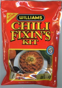 Williams Chili Fixins Kit